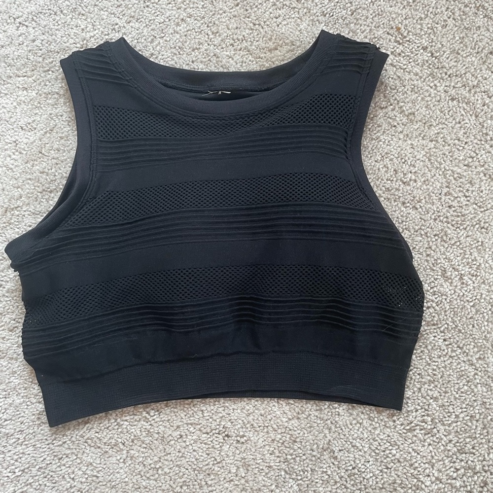 Fabletics Black Crop Top